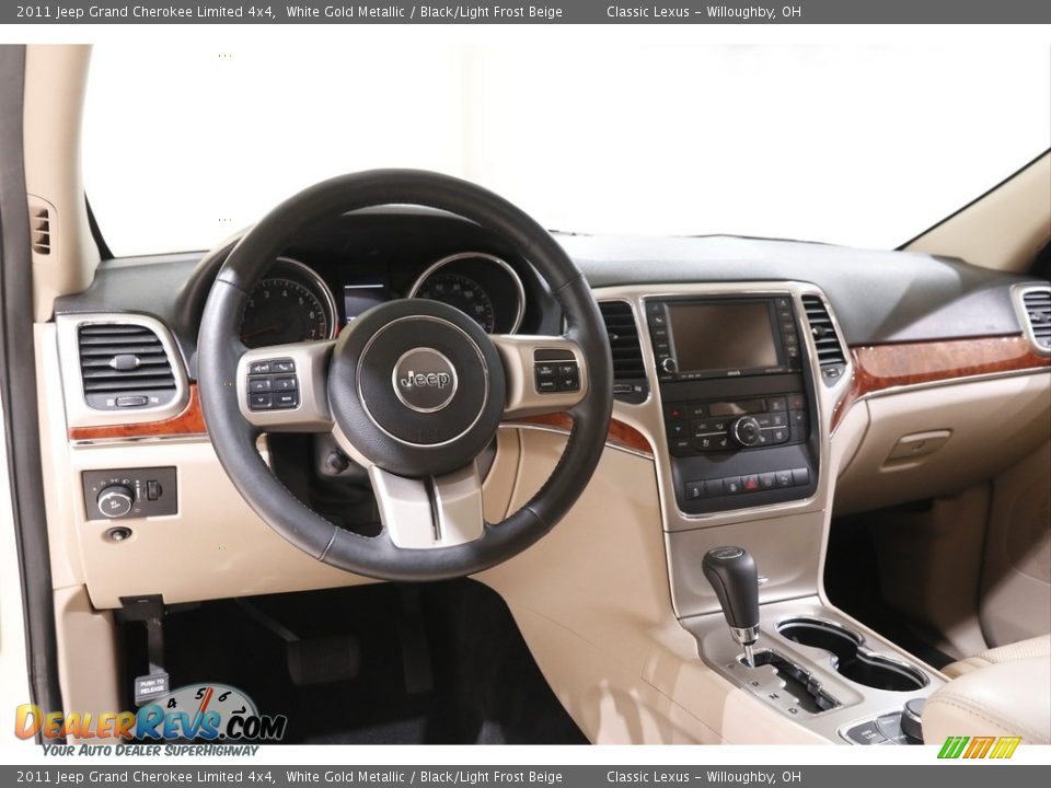 2011 Jeep Grand Cherokee Limited 4x4 White Gold Metallic / Black/Light Frost Beige Photo #6