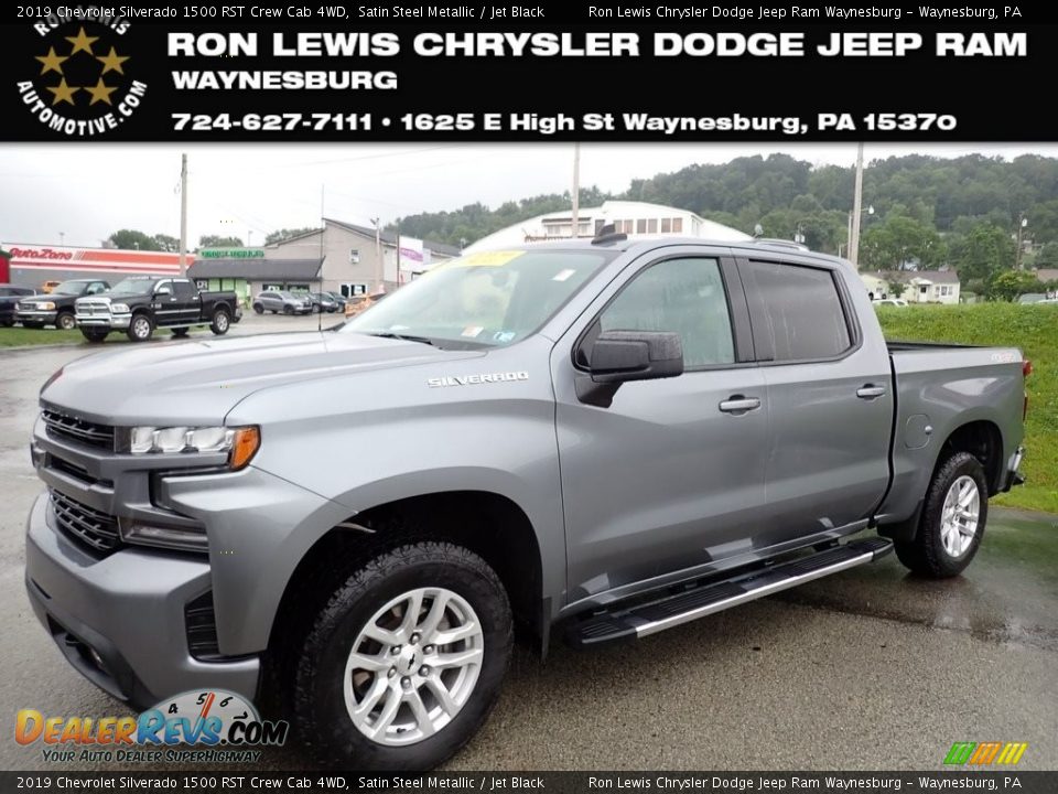 2019 Chevrolet Silverado 1500 RST Crew Cab 4WD Satin Steel Metallic / Jet Black Photo #1