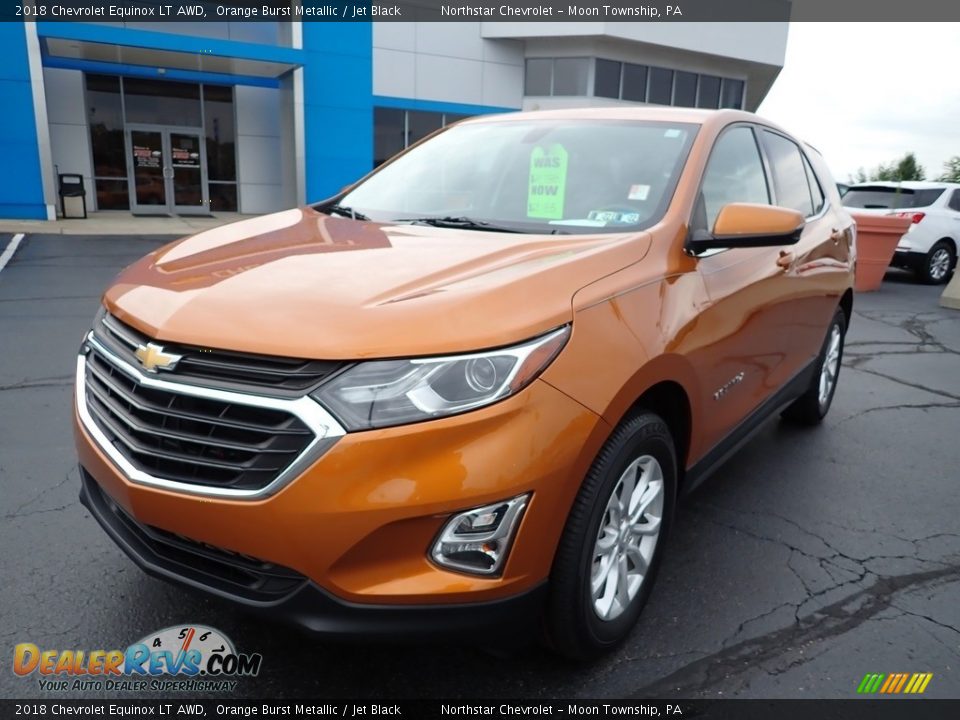 2018 Chevrolet Equinox LT AWD Orange Burst Metallic / Jet Black Photo #2