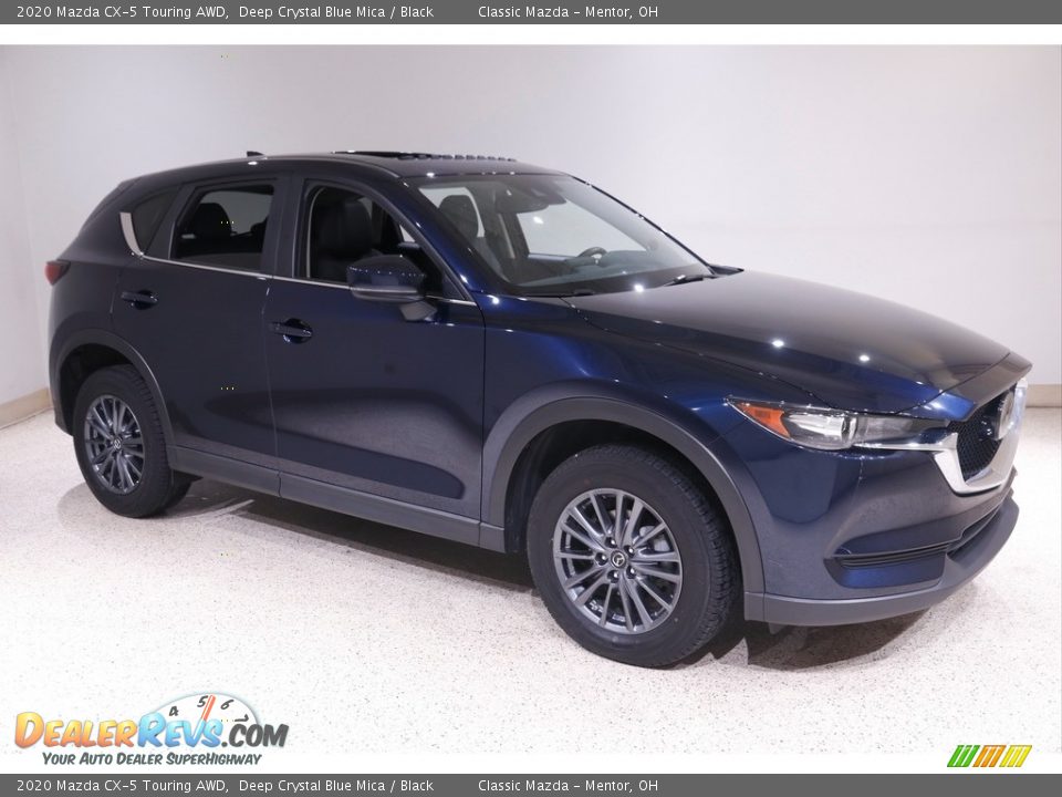 2020 Mazda CX-5 Touring AWD Deep Crystal Blue Mica / Black Photo #1