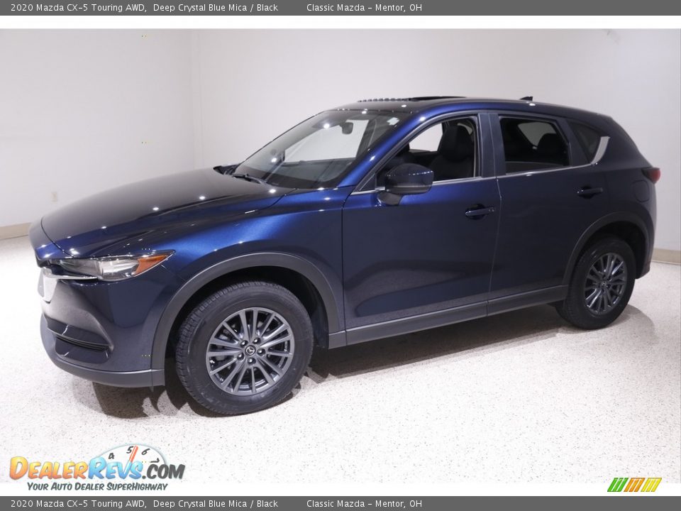 2020 Mazda CX-5 Touring AWD Deep Crystal Blue Mica / Black Photo #3