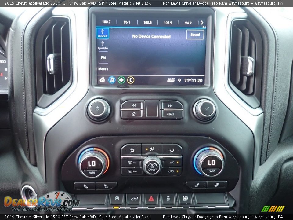 2019 Chevrolet Silverado 1500 RST Crew Cab 4WD Satin Steel Metallic / Jet Black Photo #19