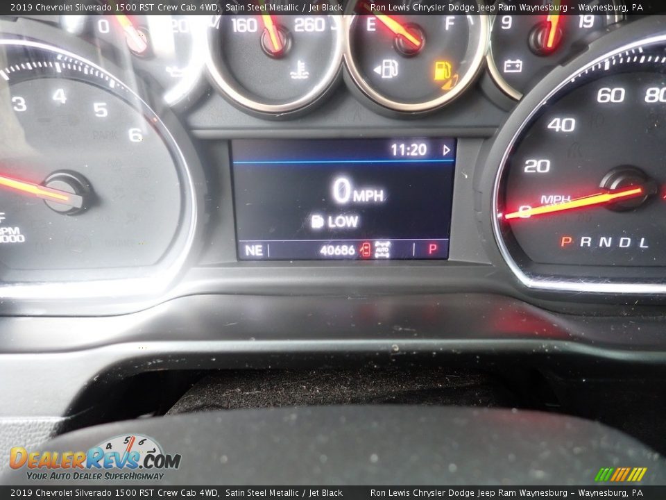 2019 Chevrolet Silverado 1500 RST Crew Cab 4WD Satin Steel Metallic / Jet Black Photo #20