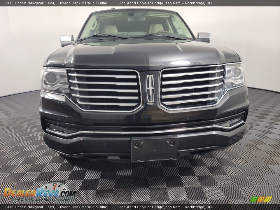 2015 Lincoln Navigator L 4x4 Tuxedo Black Metallic / Dune Photo #7