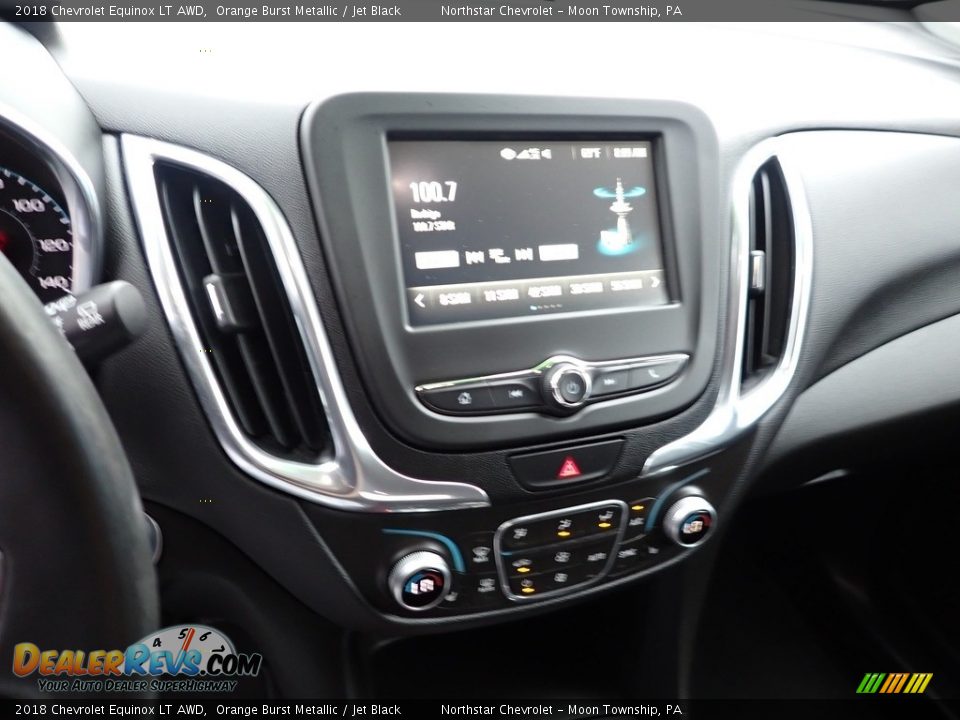 2018 Chevrolet Equinox LT AWD Orange Burst Metallic / Jet Black Photo #27