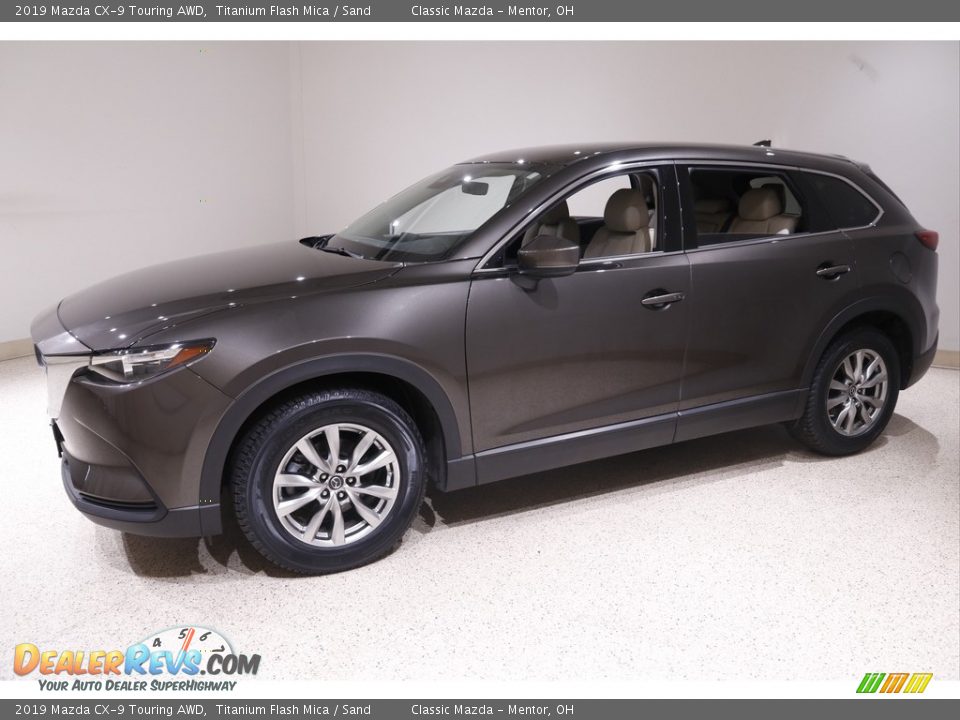 2019 Mazda CX-9 Touring AWD Titanium Flash Mica / Sand Photo #3