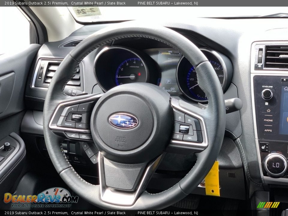 2019 Subaru Outback 2.5i Premium Crystal White Pearl / Slate Black Photo #3