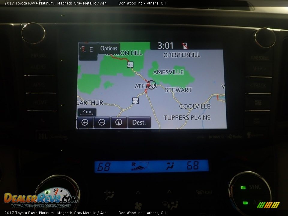 2017 Toyota RAV4 Platinum Magnetic Gray Metallic / Ash Photo #4