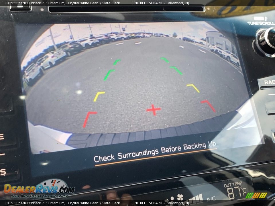 2019 Subaru Outback 2.5i Premium Crystal White Pearl / Slate Black Photo #9