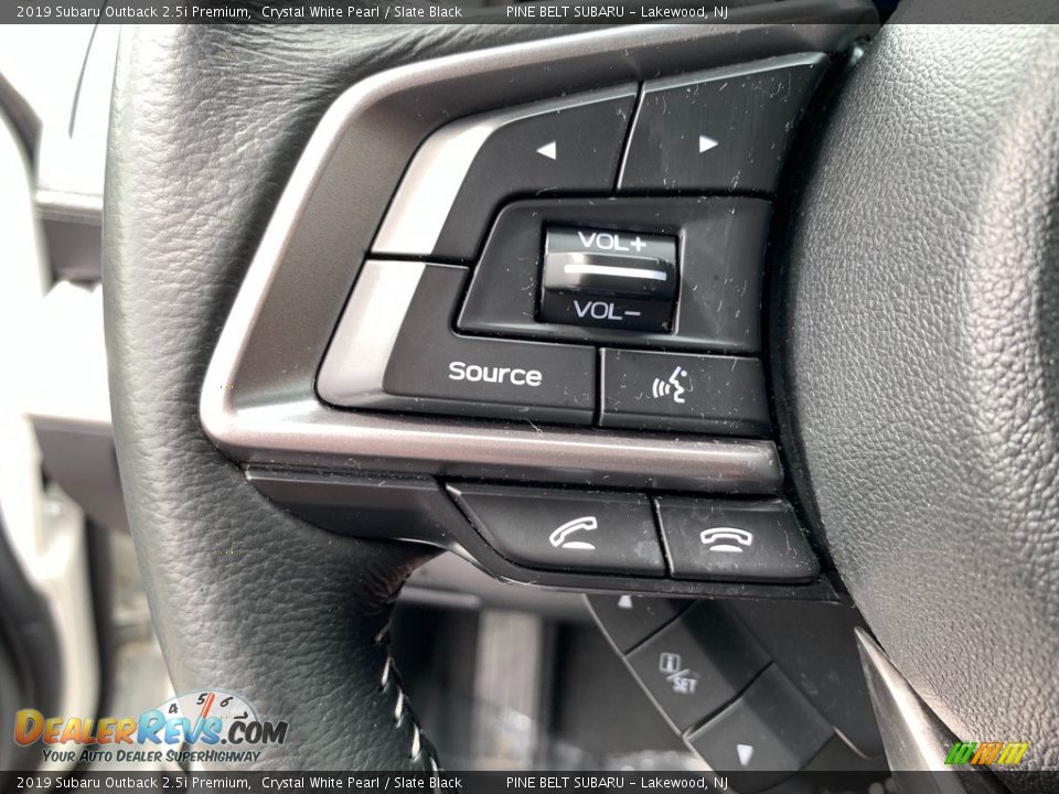 2019 Subaru Outback 2.5i Premium Crystal White Pearl / Slate Black Photo #12