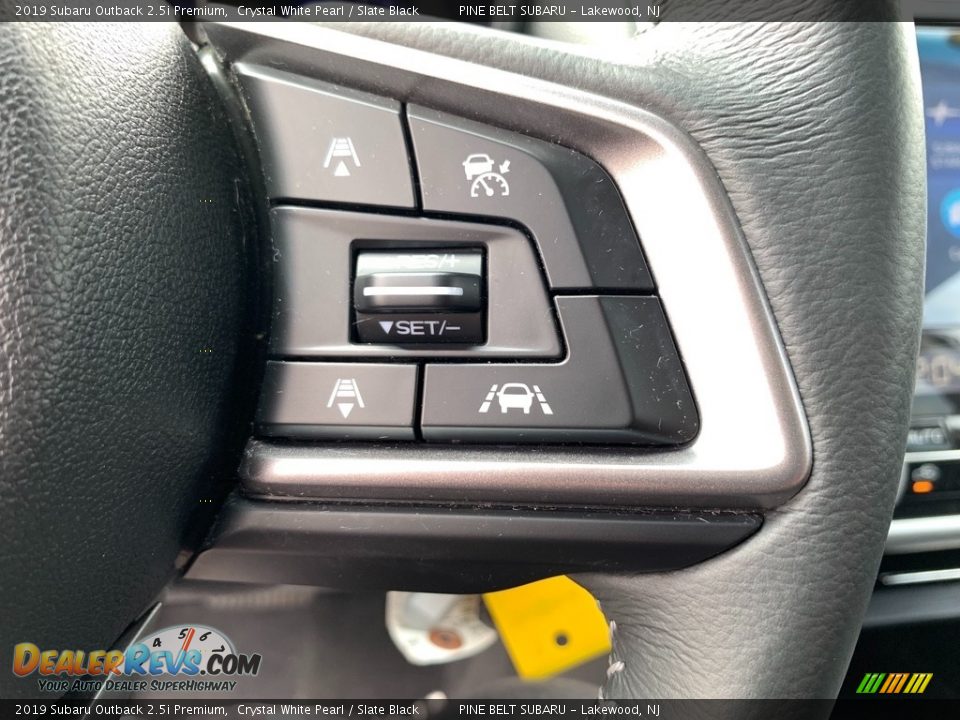 2019 Subaru Outback 2.5i Premium Crystal White Pearl / Slate Black Photo #13