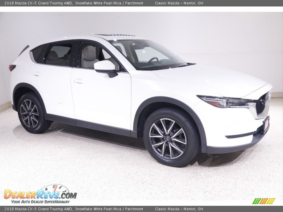2018 Mazda CX-5 Grand Touring AWD Snowflake White Pearl Mica / Parchment Photo #1