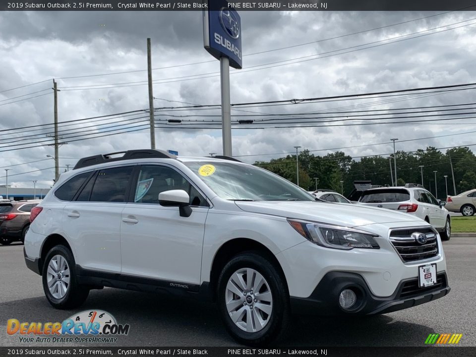 2019 Subaru Outback 2.5i Premium Crystal White Pearl / Slate Black Photo #22