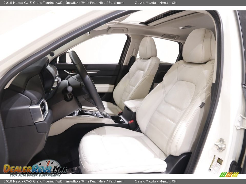 2018 Mazda CX-5 Grand Touring AWD Snowflake White Pearl Mica / Parchment Photo #5