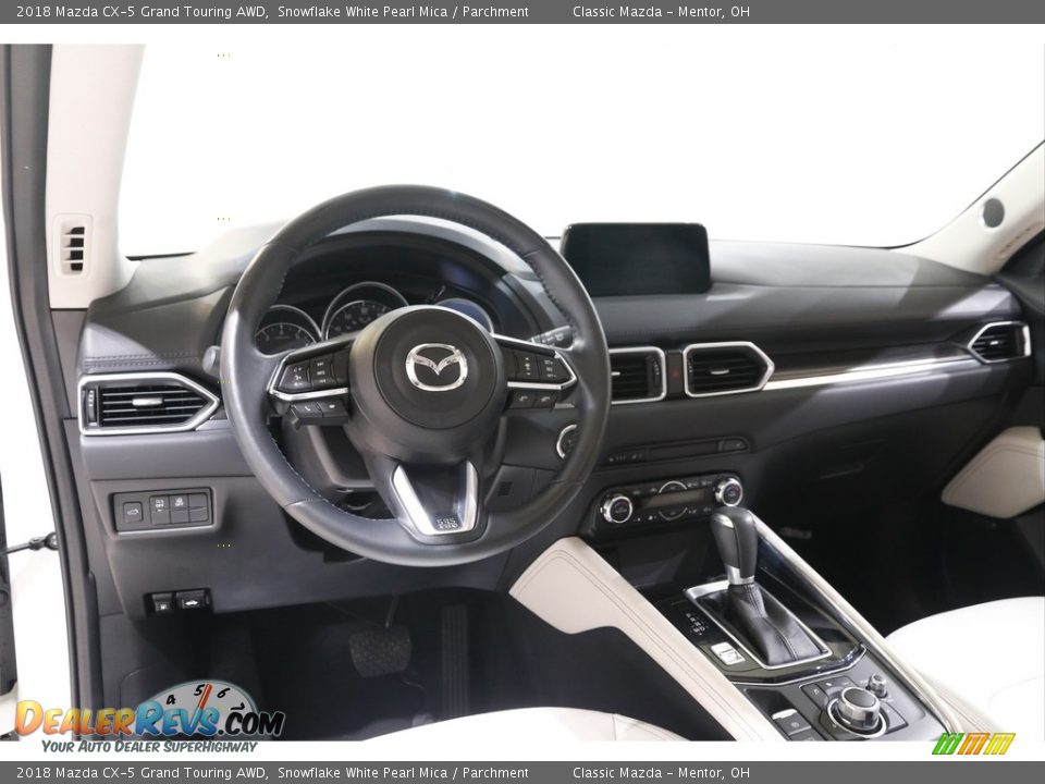 2018 Mazda CX-5 Grand Touring AWD Snowflake White Pearl Mica / Parchment Photo #6