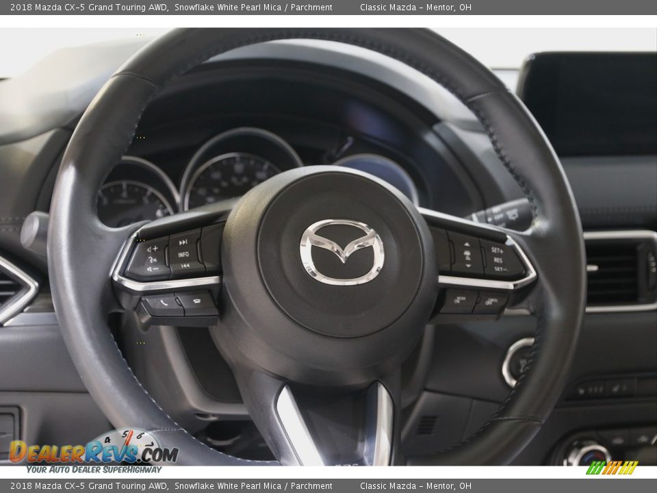 2018 Mazda CX-5 Grand Touring AWD Snowflake White Pearl Mica / Parchment Photo #7
