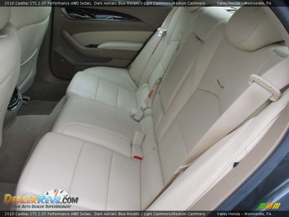 Rear Seat of 2016 Cadillac CTS 2.0T Performance AWD Sedan Photo #8