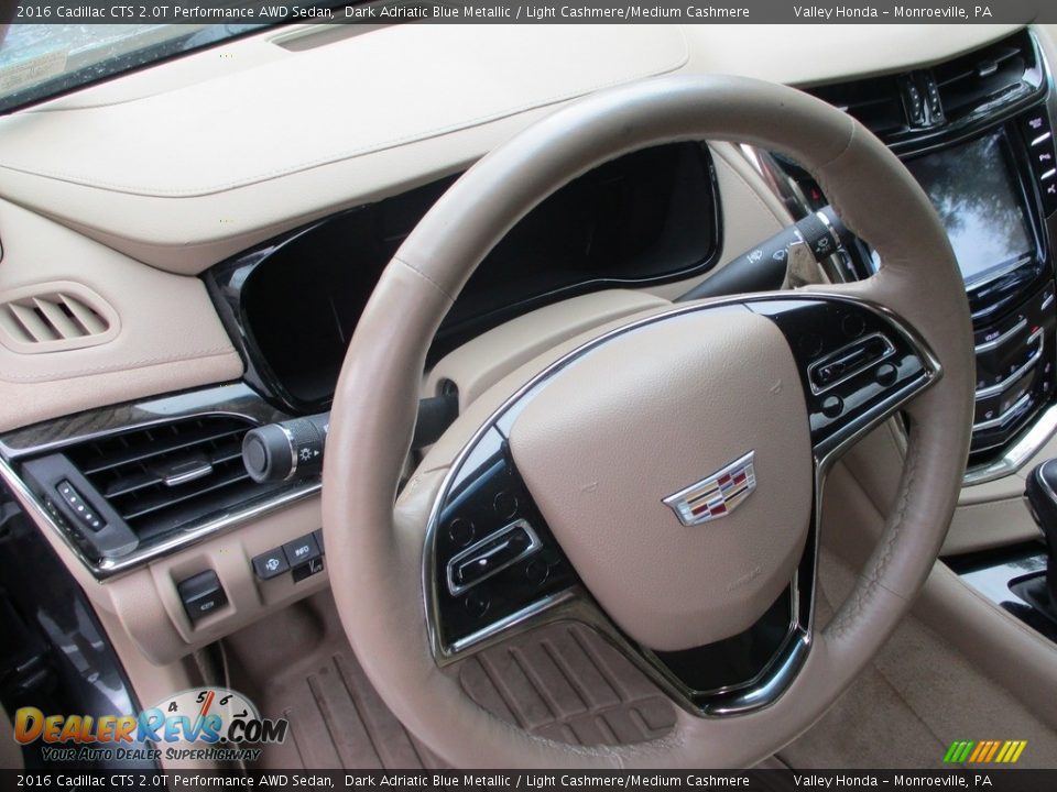 2016 Cadillac CTS 2.0T Performance AWD Sedan Steering Wheel Photo #9