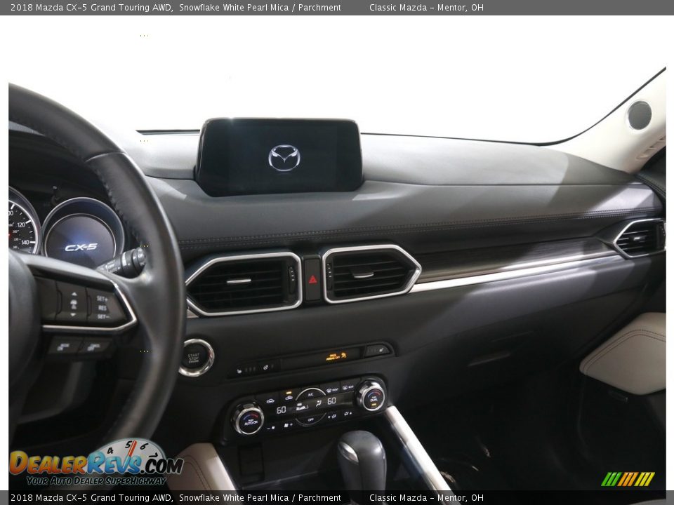 2018 Mazda CX-5 Grand Touring AWD Snowflake White Pearl Mica / Parchment Photo #9