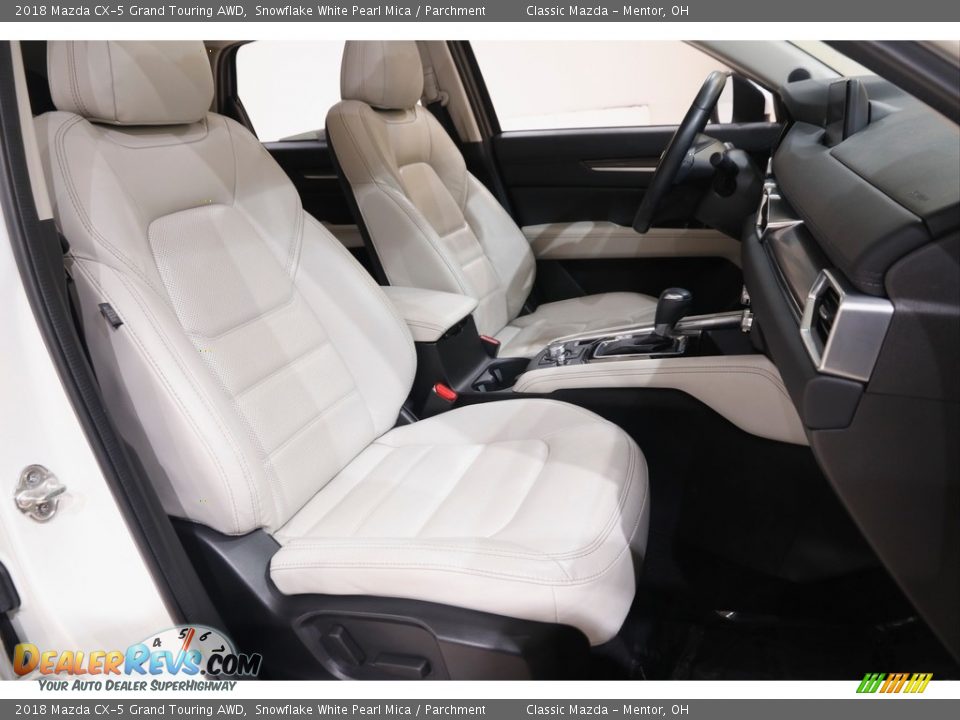 2018 Mazda CX-5 Grand Touring AWD Snowflake White Pearl Mica / Parchment Photo #15