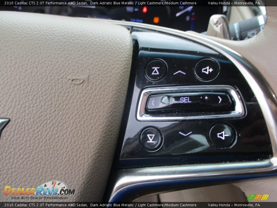 2016 Cadillac CTS 2.0T Performance AWD Sedan Steering Wheel Photo #15