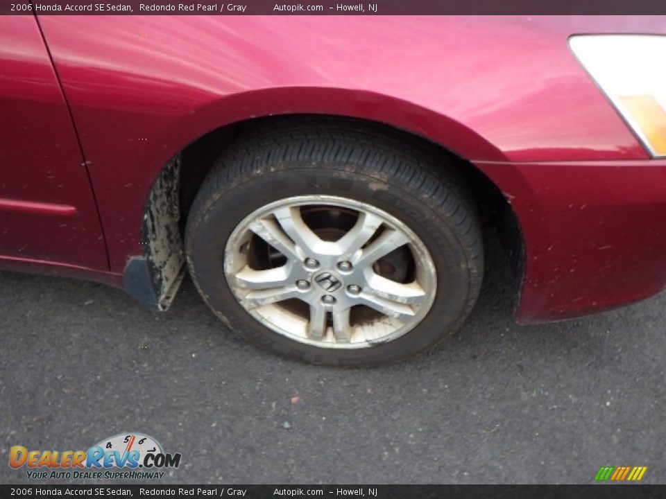 2006 Honda Accord SE Sedan Redondo Red Pearl / Gray Photo #11