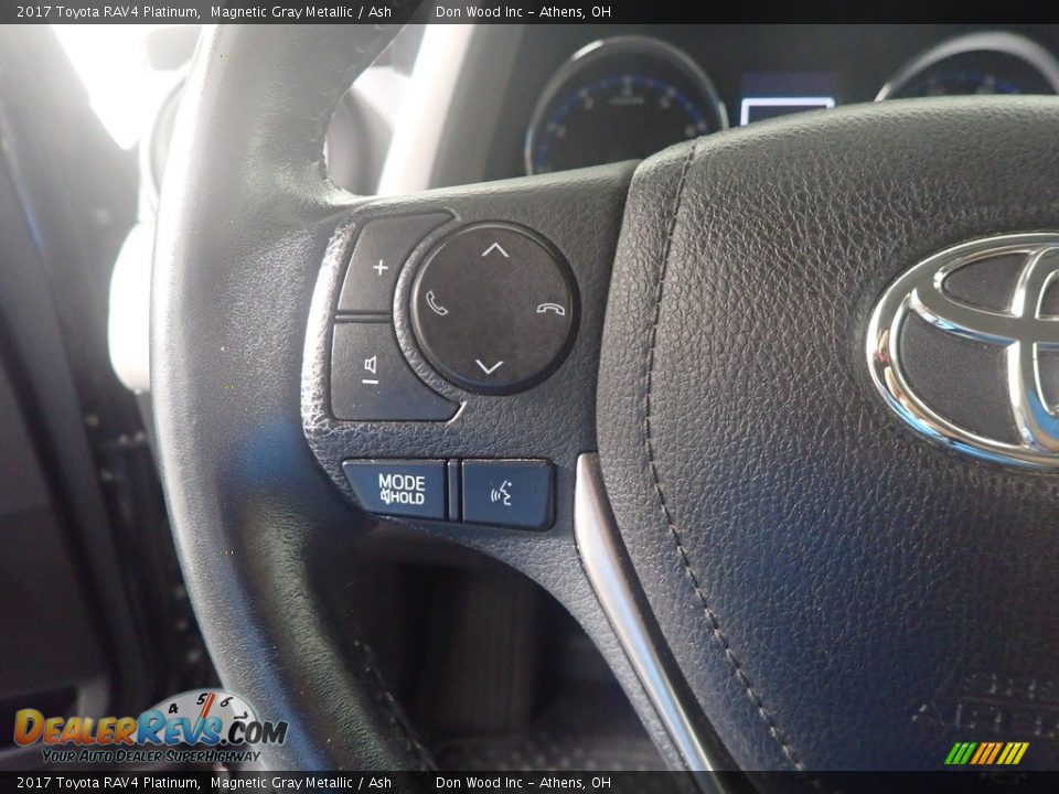 2017 Toyota RAV4 Platinum Magnetic Gray Metallic / Ash Photo #33