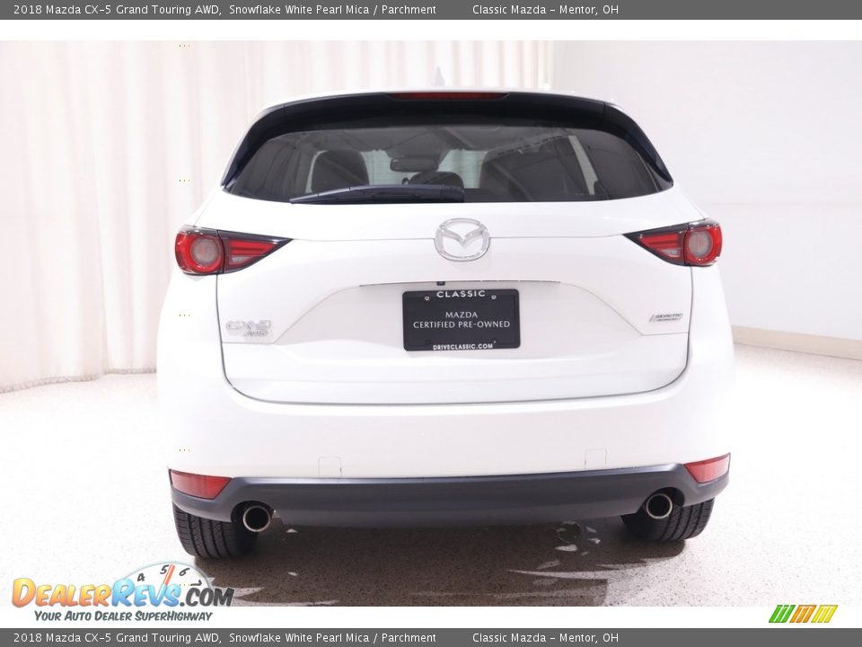 2018 Mazda CX-5 Grand Touring AWD Snowflake White Pearl Mica / Parchment Photo #18