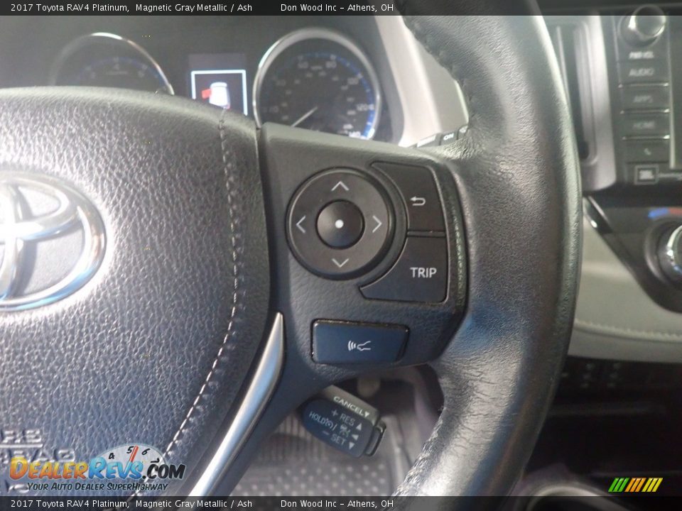 2017 Toyota RAV4 Platinum Magnetic Gray Metallic / Ash Photo #34