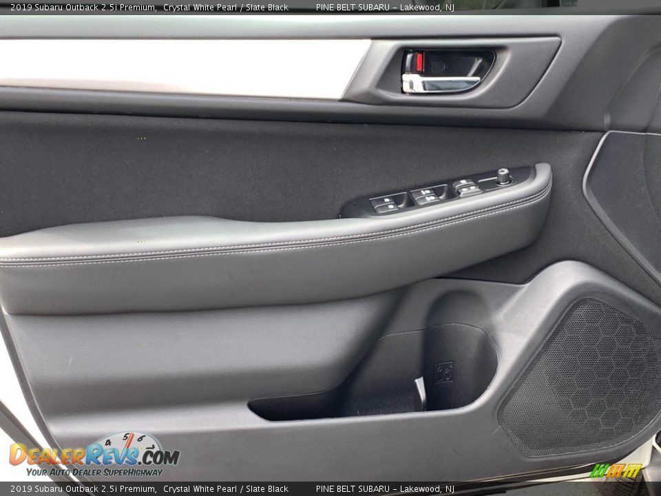 2019 Subaru Outback 2.5i Premium Crystal White Pearl / Slate Black Photo #35