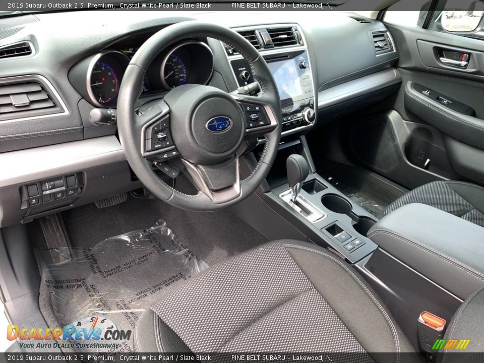 2019 Subaru Outback 2.5i Premium Crystal White Pearl / Slate Black Photo #36