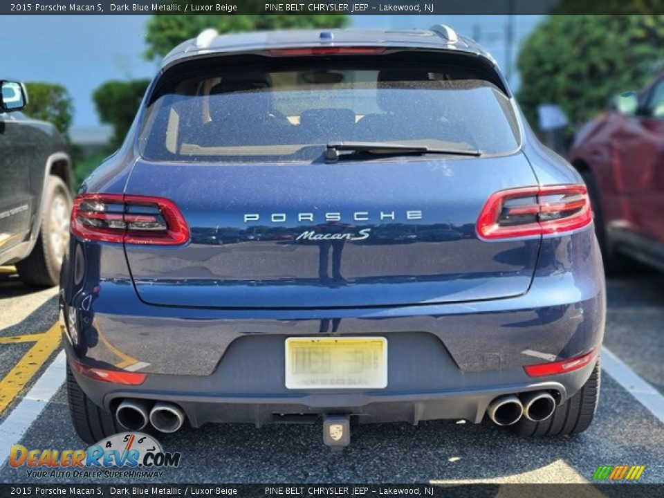 2015 Porsche Macan S Dark Blue Metallic / Luxor Beige Photo #3