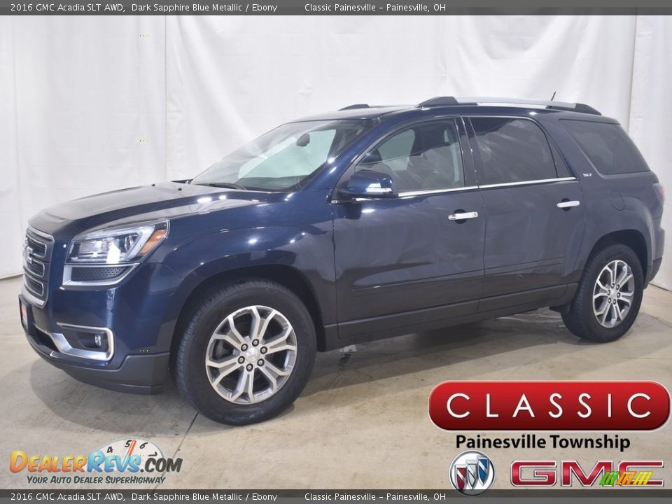 2016 GMC Acadia SLT AWD Dark Sapphire Blue Metallic / Ebony Photo #1