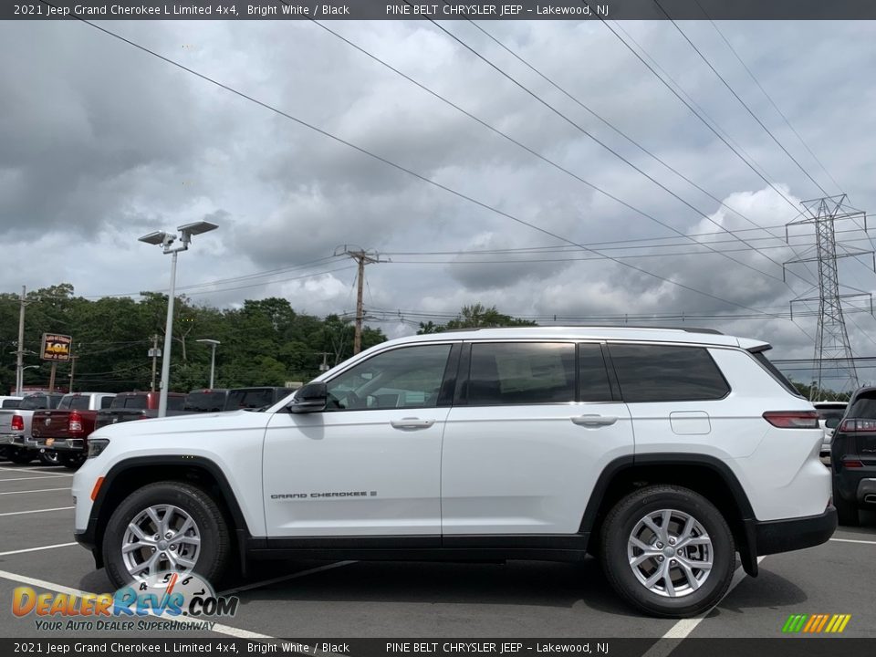2021 Jeep Grand Cherokee L Limited 4x4 Bright White / Black Photo #4