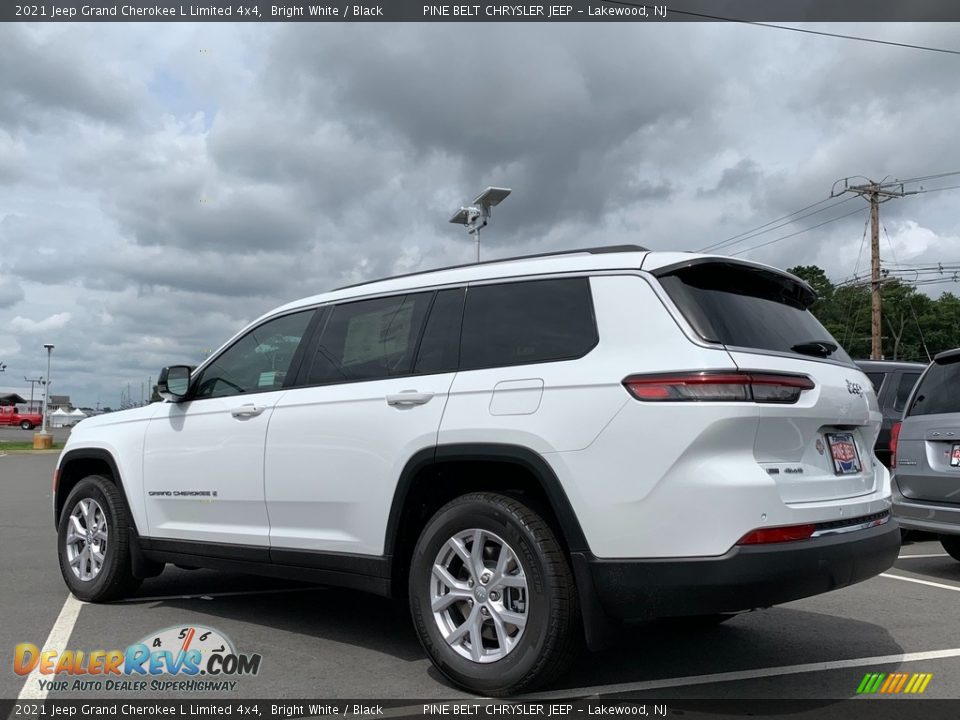 2021 Jeep Grand Cherokee L Limited 4x4 Bright White / Black Photo #6