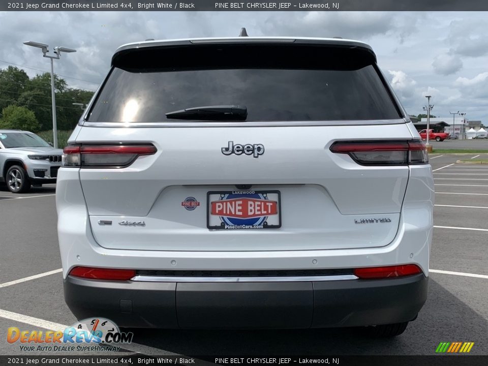 2021 Jeep Grand Cherokee L Limited 4x4 Bright White / Black Photo #7