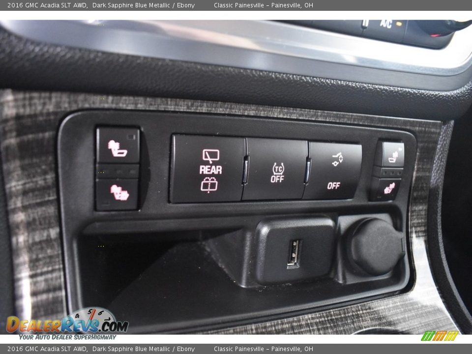 2016 GMC Acadia SLT AWD Dark Sapphire Blue Metallic / Ebony Photo #16