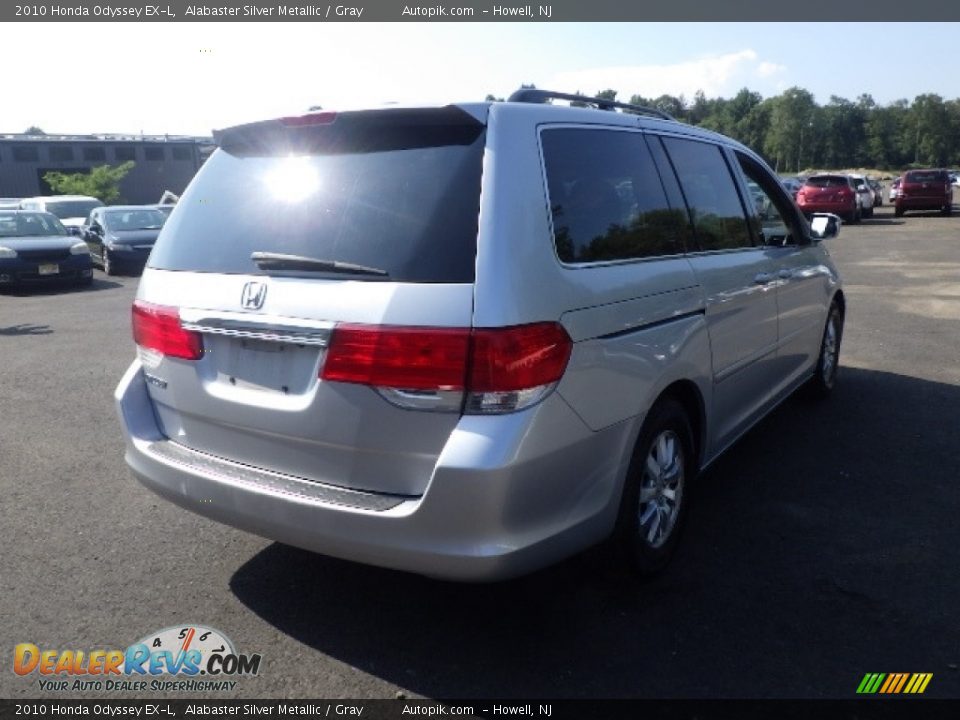 2010 Honda Odyssey EX-L Alabaster Silver Metallic / Gray Photo #4