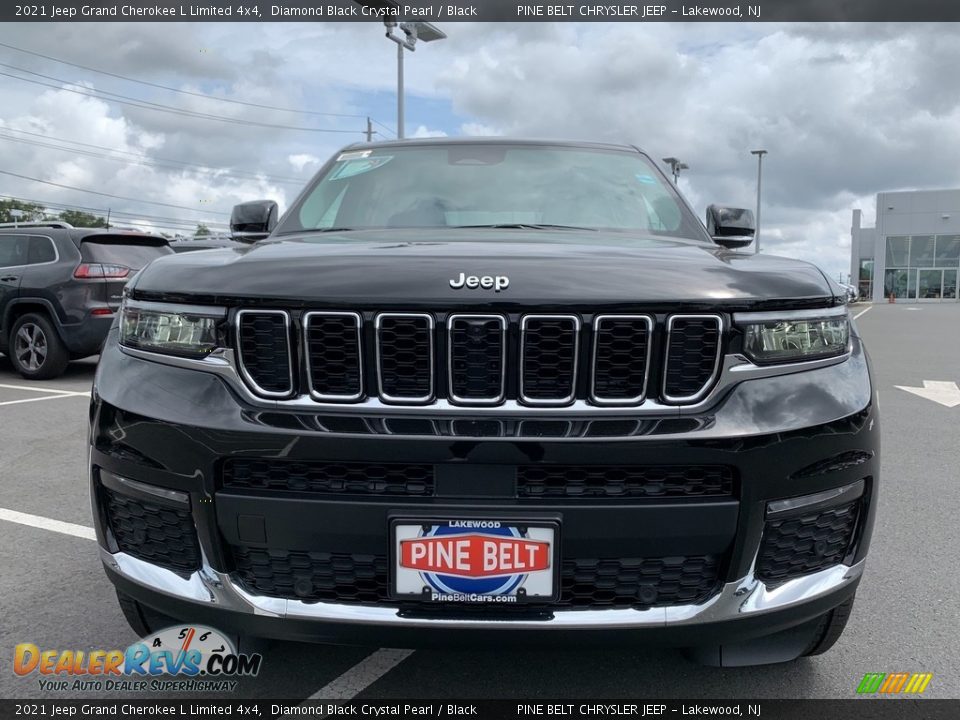 2021 Jeep Grand Cherokee L Limited 4x4 Diamond Black Crystal Pearl / Black Photo #3