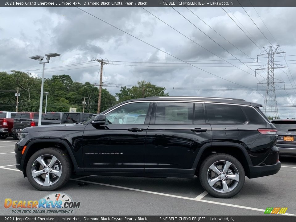 Diamond Black Crystal Pearl 2021 Jeep Grand Cherokee L Limited 4x4 Photo #4