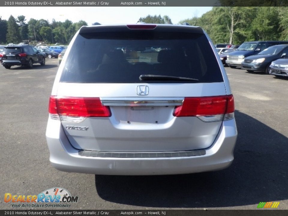 2010 Honda Odyssey EX-L Alabaster Silver Metallic / Gray Photo #6