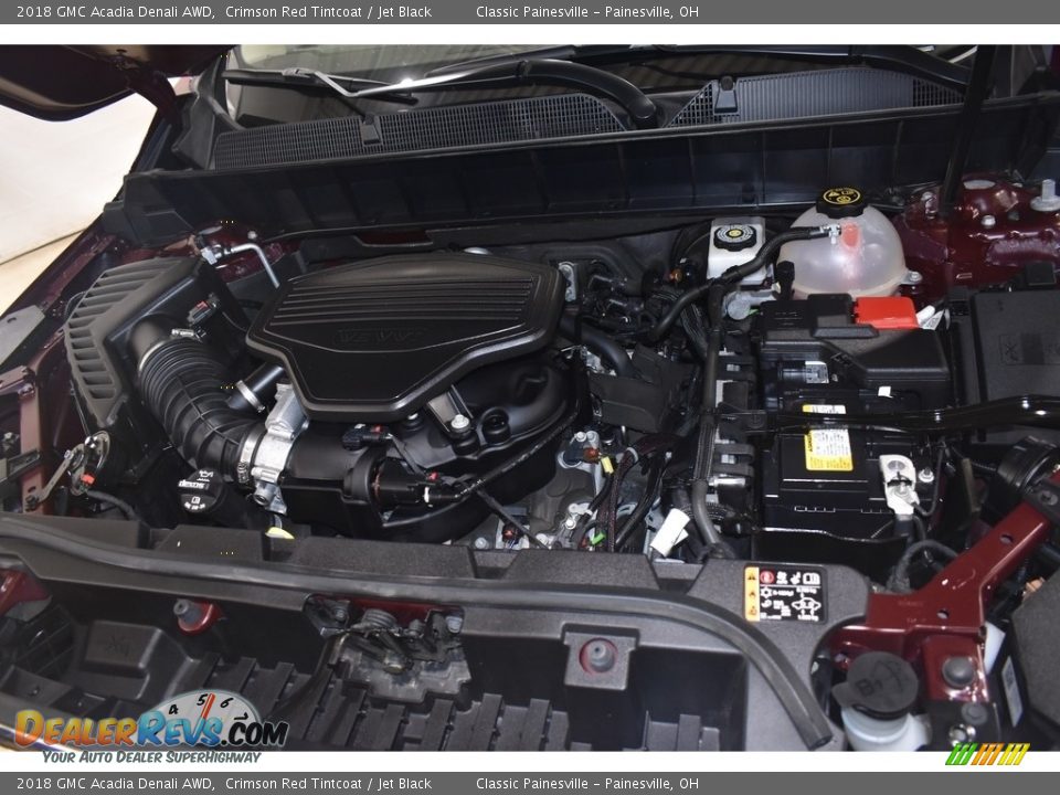 2018 GMC Acadia Denali AWD Crimson Red Tintcoat / Jet Black Photo #6