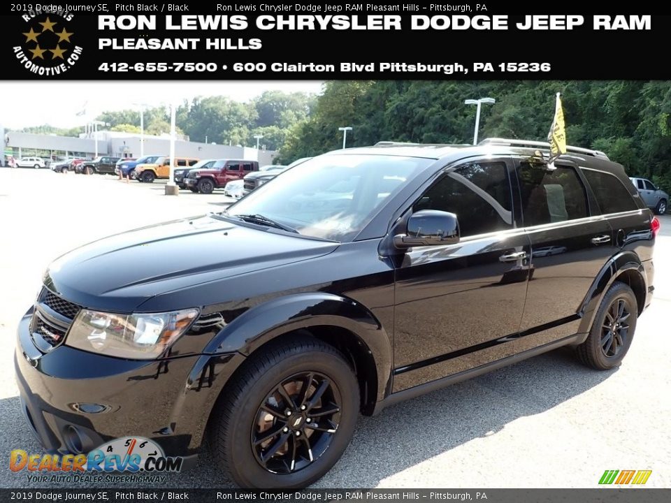 2019 Dodge Journey SE Pitch Black / Black Photo #1