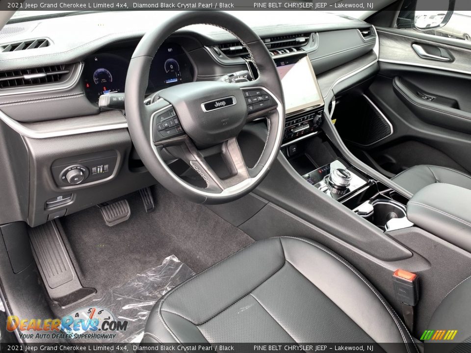 Black Interior - 2021 Jeep Grand Cherokee L Limited 4x4 Photo #13