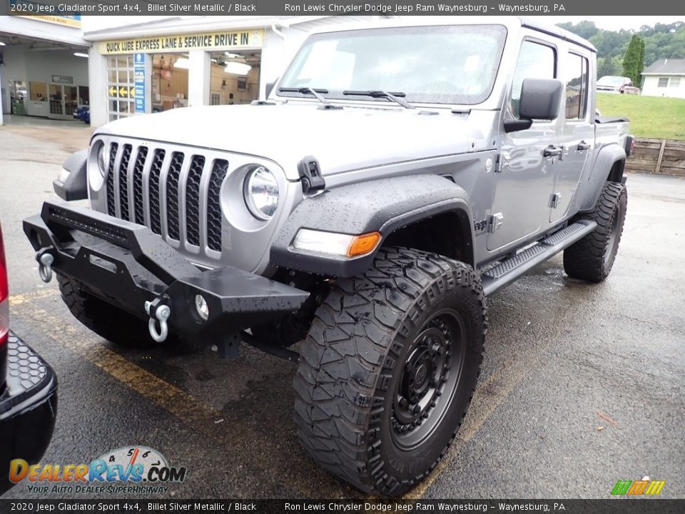 2020 Jeep Gladiator Sport 4x4 Billet Silver Metallic / Black Photo #1