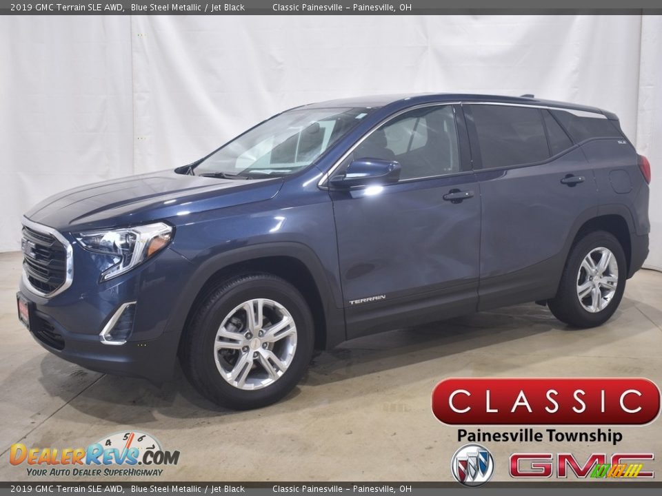 2019 GMC Terrain SLE AWD Blue Steel Metallic / Jet Black Photo #1