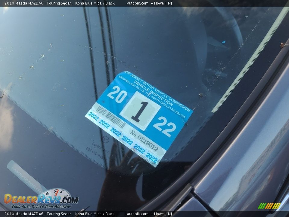 2010 Mazda MAZDA6 i Touring Sedan Kona Blue Mica / Black Photo #9