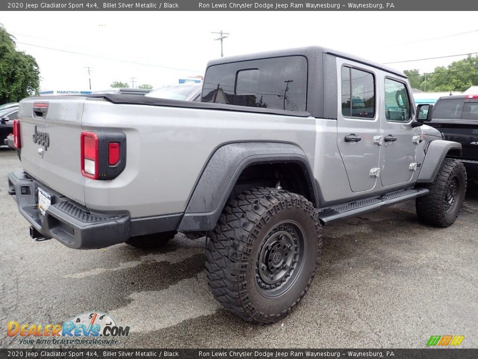 2020 Jeep Gladiator Sport 4x4 Billet Silver Metallic / Black Photo #3