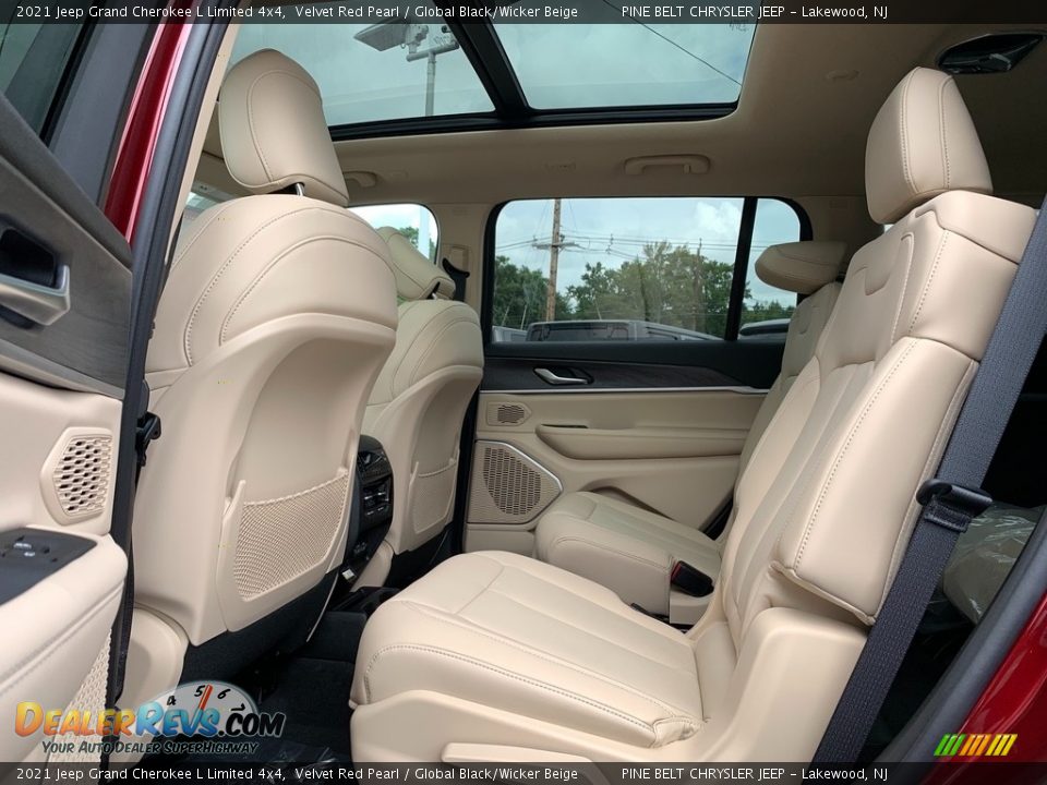 2021 Jeep Grand Cherokee L Limited 4x4 Velvet Red Pearl / Global Black/Wicker Beige Photo #9