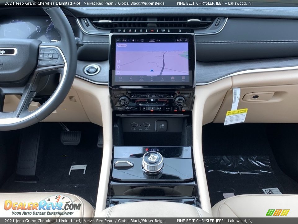 2021 Jeep Grand Cherokee L Limited 4x4 Velvet Red Pearl / Global Black/Wicker Beige Photo #10